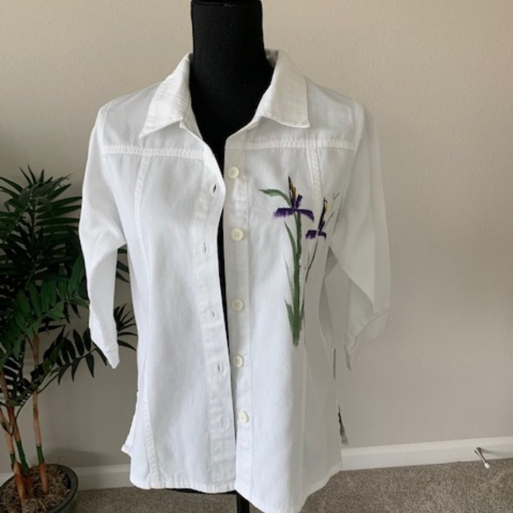 Casual 100% Cotton Jacket/Blouse